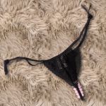 Calcinha Tailandesa Aromática Chiclete 50 Tons (TO0011) - Preto c/ Rosa