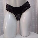Calcinha Luxo Para Personalização Com Tira Removível - (TO036) - Preto