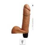 Prótese 15x13cm Com Vibro e Escroto GS (17824-VB02301) - Bege