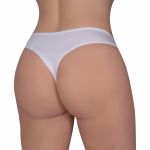 *Calcinha Com Elástico e Renda na Frente (WI1732) - Branco
