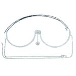 Jóia Para Os Seios Com Strass Prateado (YSJK820) - Prata
