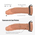 Capa Peniana Oca 17cm (CP005) - Bege