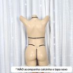 Strapy Com Pérola (LG001) - Preto