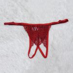 *Calcinha Pingente Pérola (MCA0411) - Vermelho