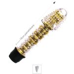 *Vibrador Com Capa e Cerdas 14x13cm VP (PE011-ST337) - Dourado