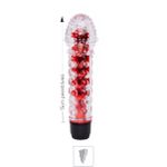 *Vibrador Com Capa Textura Massageadora VP (PE011D-ST337) - Vermelho