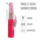 Vibrador Youvibe Rotativo Multivelocidades VP (RT000-ST237) - Rosa