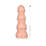 Plug Com Três Esferas 15x19cm (SSP004) - Bege