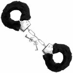 *Algema em Metal Com Pelucia Hand Cuffs VP (AL001-ST192) - Preto