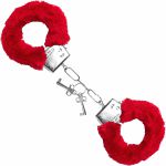 *Algema em Metal Com Pelucia Hand Cuffs VP (AL001-ST192) - Vermelho