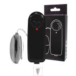 *Ovo Vibratorio Bullet Importado VP (OV002-ST350) - Preto com Prata