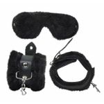 Kit Algema e Venda Com Pelúcia Brasil Fetiche (KPP46-ST525-KPP40) - Preto