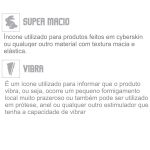 *Capa Peniana Texturizada Com Vibro 10cm VP (CA008-14905) - Translúcido