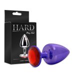 Plug de Metal M Com Pedras Variadas Hard (ST611-HA114) - Lilás