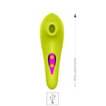 Vibrador Com Pulsação Euphoria Intt Toys (17957) - Amarelo