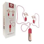 Grampos Para Mamilo Com Vibro Forbidden Lock SI - (4030) - Padrão