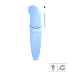 Vibrador Ponto G Linha Color Aveludado SI (5131) - Azul Tiffany