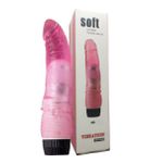 Prótese 17x14cm Com Vibro SI (6791) - Rosa