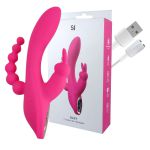 Vibrador Com Estimulador Recarregável Oley SI (7398) - Rosa