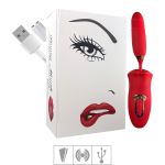 Vibrador Recarregável Formato de Boca Honey Mouth SI (7488) - Vermelho