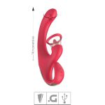 Vibrador Ponto G Com Sucção Sandra SI (8666) - Vermelho