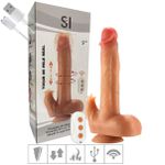 Prótese 17x12cm Com Vibro Ventosa Escroto SI - (9543) - Bege