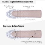 *Capa Peniana de 12cm Para 13cm (DE2317) - Translúcido