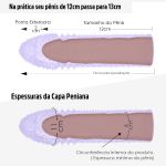 *Capa Peniana de 12cm Para 13cm-(DE3561) - Roxo