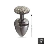 Plug de Metal M Com Pedras Cravejadas (HA135) - Onix