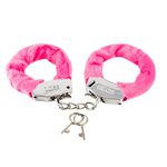 *Algema Less Cromada Com Pelúcia (HA141C) - Rosa