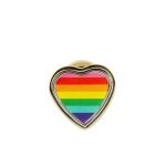 Plug Metálico Pride Coração (HA181). - Dourado