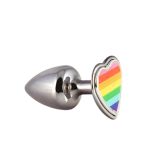 Plug Metálico Pride Coração (HA181). - Onix