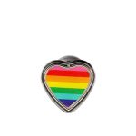 Plug Metálico Pride Coração (HA181). - Onix