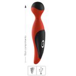 Massageador Recarregável Hebe (IM0154) - Vermelho c/ Preto