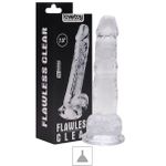 Prótese 14x11cm Com Ventosa e Escroto (PE096) - Translúcido