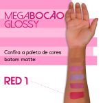 *Batom Líquido Matte Megabocão (SL455) - Red 