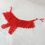 Calcinha Com Abertura e Saia 50 Tons (TO007) - Vermelho