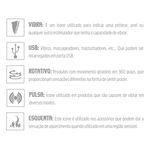 Massageador Varinha Com Estimulador Língua e Sucção (YSFG211) - Branco c/ Rosa 