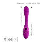 Vibrador Recarregável Dina VP (SU028) - Roxo
