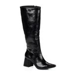 Bota Feminina Montaria Cano Longo Preta Lisa