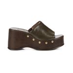 Sandália Feminina Anabela Moda Boho Plataforma Tiras Cruzadas Ombre Militar