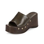 Sandália Feminina Anabela Moda Boho Plataforma Tiras Cruzadas Ombre Militar