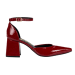 Sapato Scarpin Frente e Trazeiro Alice Verniz Show Vinho