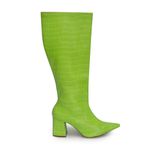 Bota Verde Croco Hanna Cano Alto