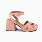 Sandália Meia Pata Quadrada Lizie Rosa