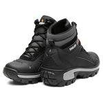 Bota Saara Cano Médio Biqueira PVC Termoplástica | Preto