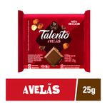 Chocolate Talento Ao Leite Com Avelãs 25g