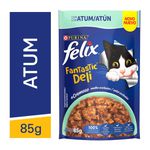 Ração Úmida Gatos Felix Fantastic Deli Atum 85g