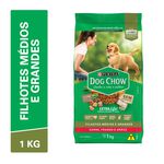 Dog Chow Ração Seca Cães Filhotes Raças Médias e Grandes Carne, Frango e Arroz 1kg