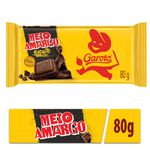 Chocolate Garoto Meio Amargo 80g